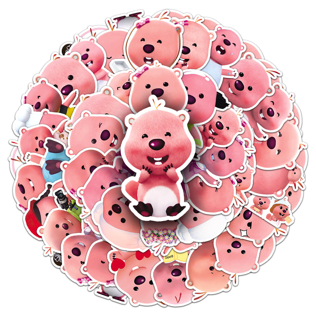 50 Pcs Vinyl Beaver Stickers OPY973