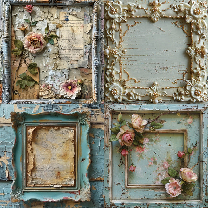 6 inch Vintage Frame Scrapbook Paper Pad SKP341