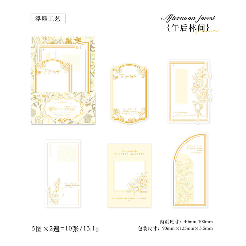 10 Pcs Creative Scrapbook Notepad SKDHS