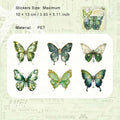 6 Pcs Glitter Butterfly PET Stickers DYJH