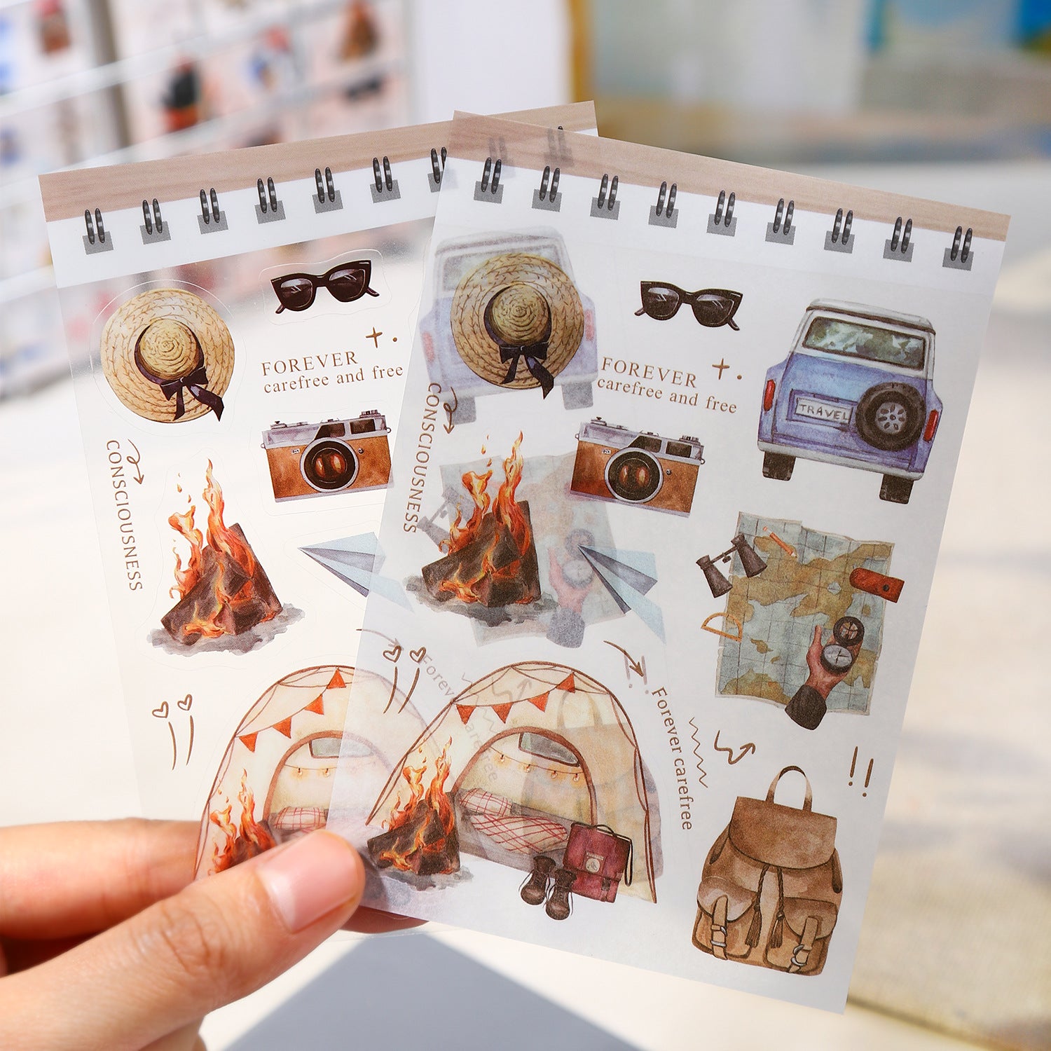 18 Sheets Lifestyle Stickers Book SHBJ