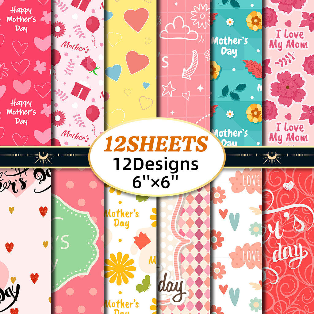 6 inch Mother's Day Scrapbook Paper Pad PA786