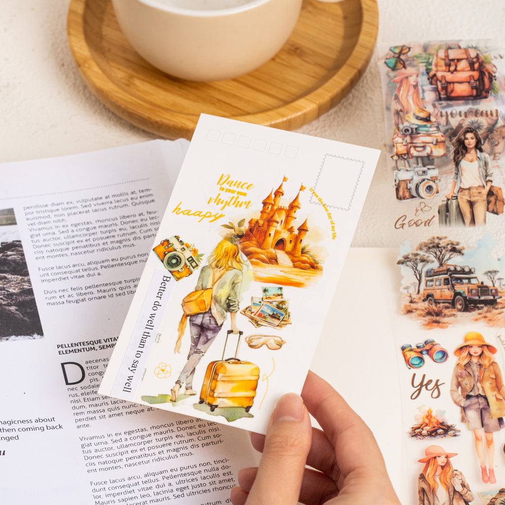 1 Roll Travel Theme PET Tape LXJH