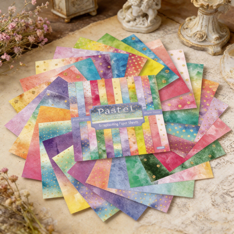 6 inch Pastel Scrapbook Paper Pad SKP608