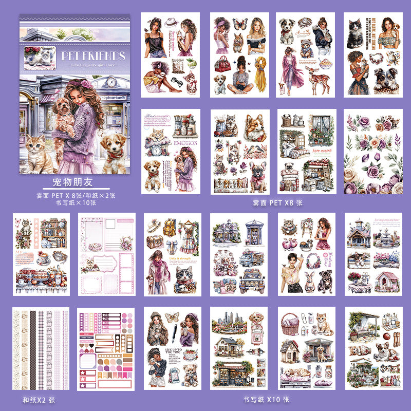 A5 Mixed Material Sticker Book TZH140