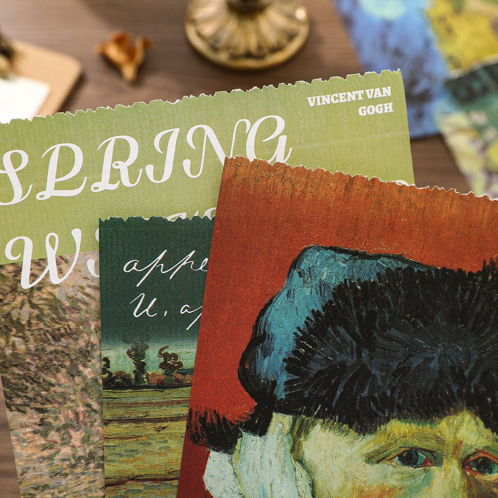 A5 Mixed Material Sticker Book - Van Gogh Impression