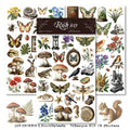3 Sheets Rub on Stickers - Vintage Woodland