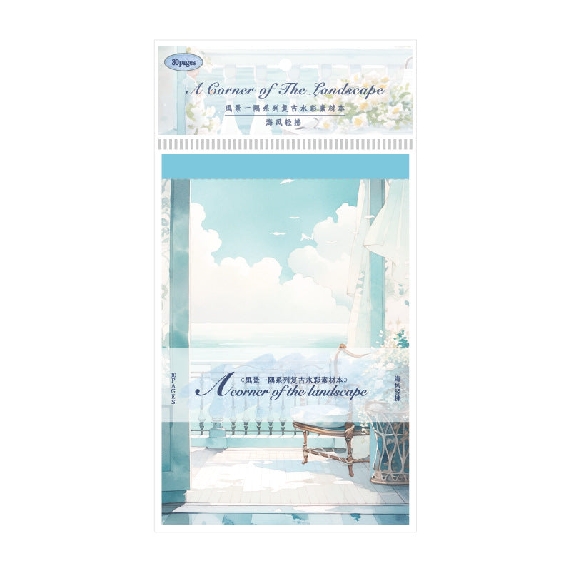 30 Pcs Window Themed  Scrapbook Paper FJYY