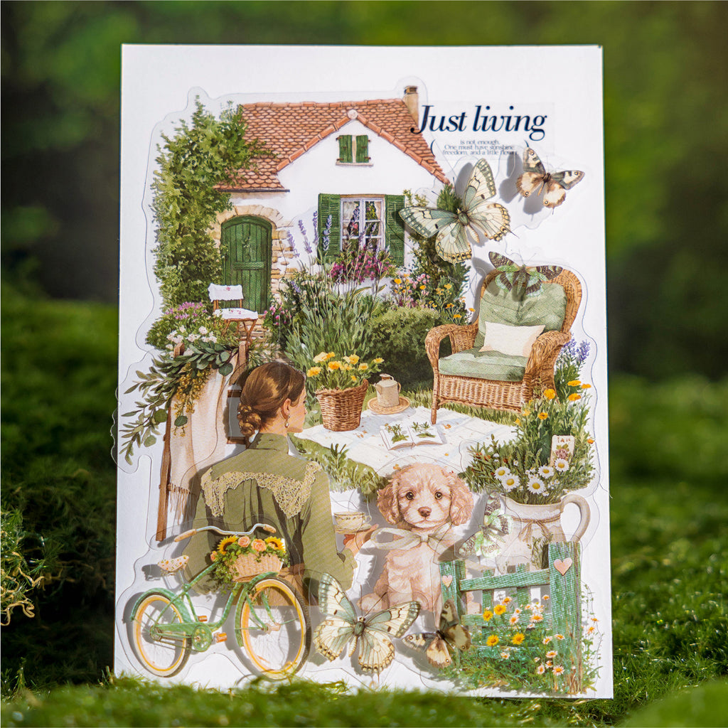 30 Pcs Country Garden Life PET Stickers TYSHJG