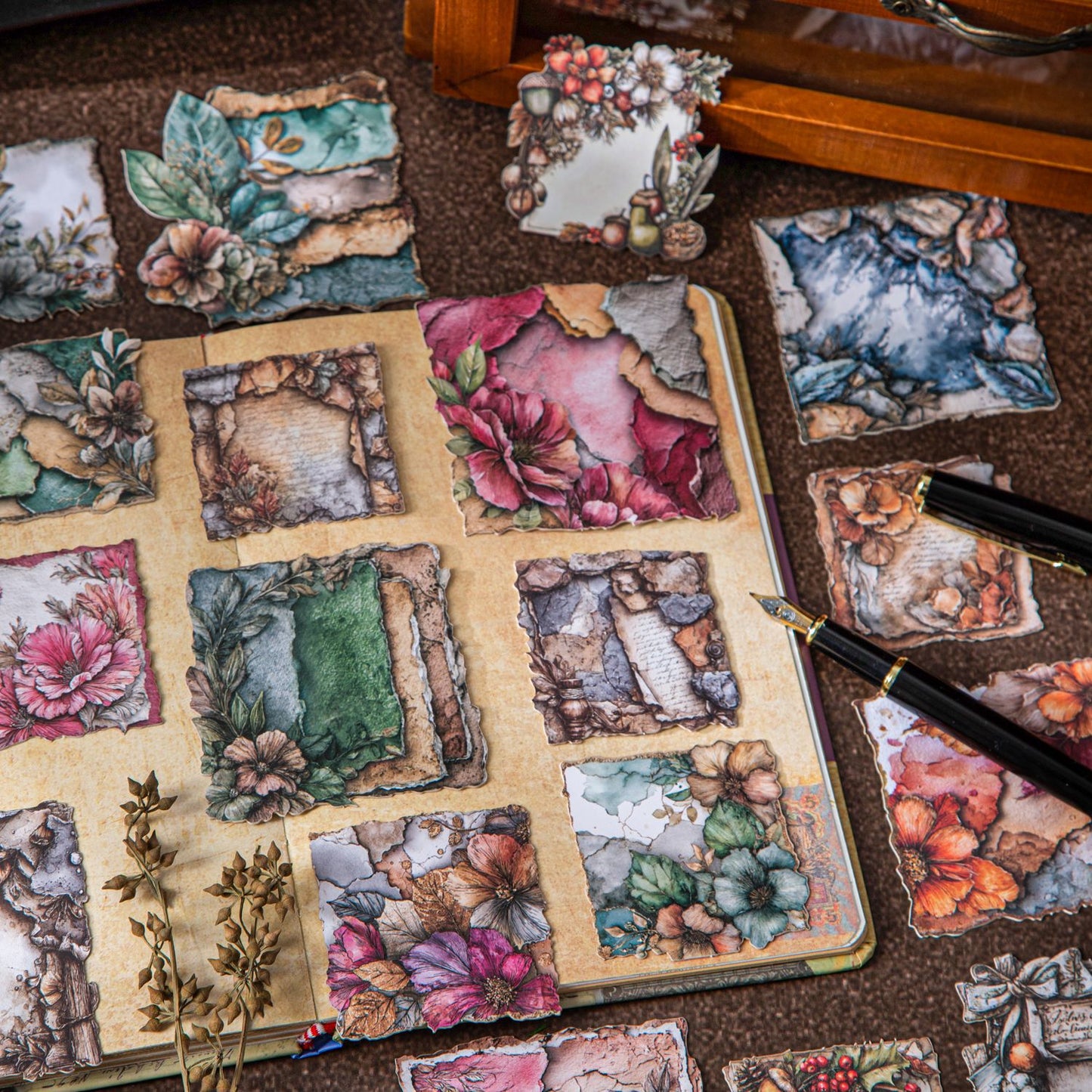 10 Pcs Vintage Cardstock Stickers JYPZ