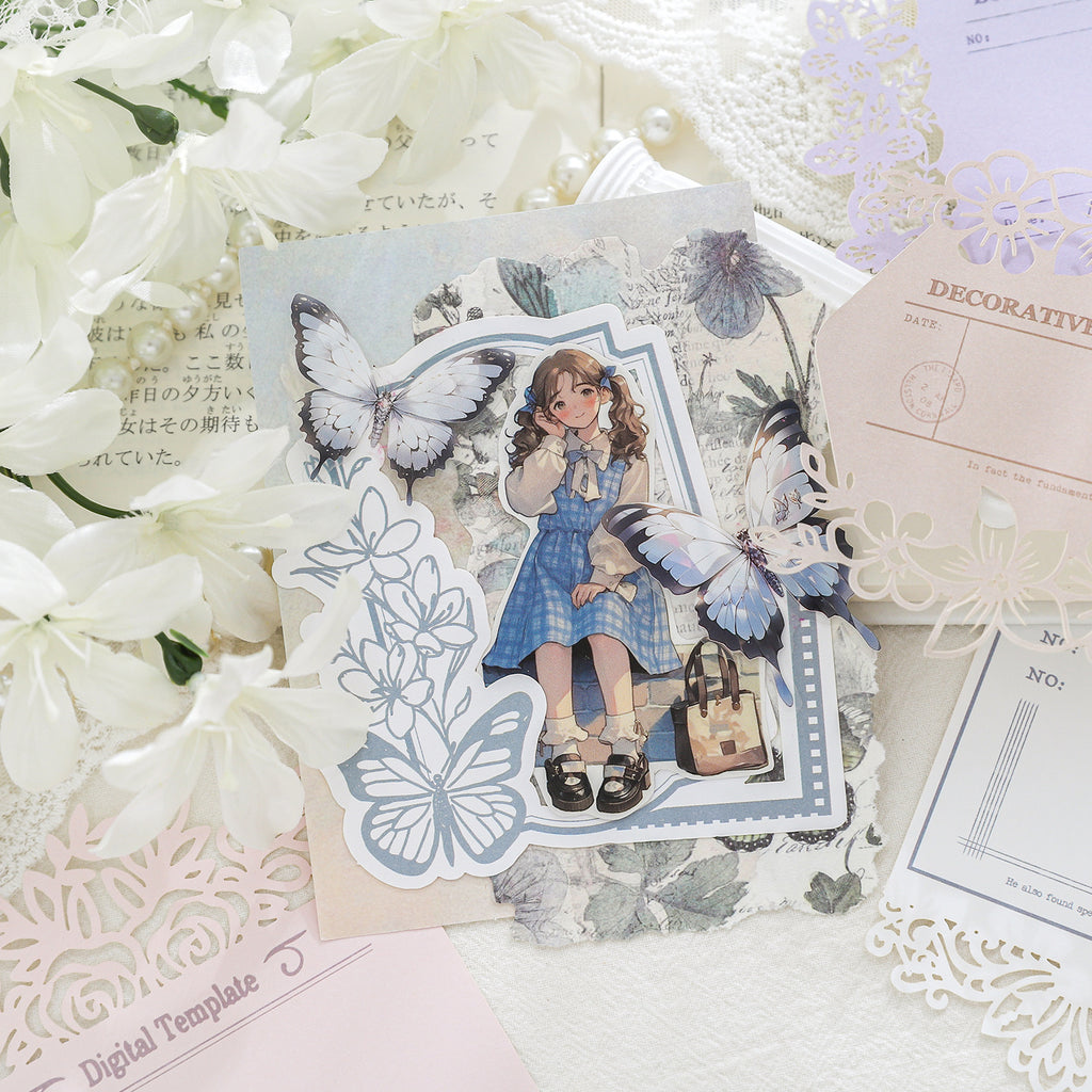 10 Sheets Cutout Scrapbook Paper FGXQ