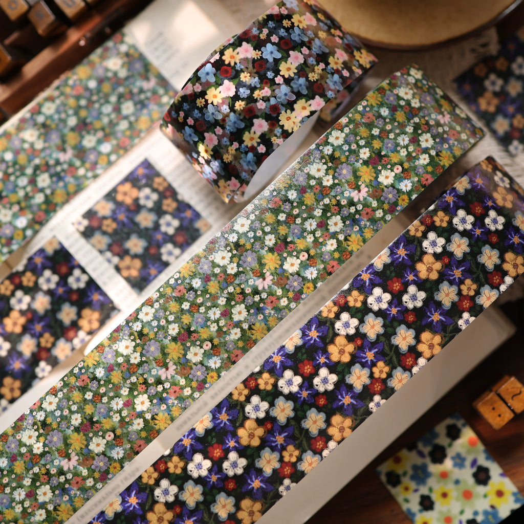 Floral Decorative Tape Rolls- Retro Artisan Ditsy