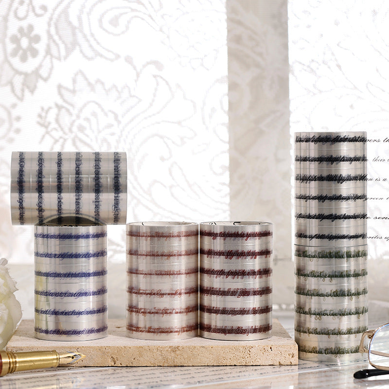 6 Rolls Quote Theme PET Tapes Set MKSG