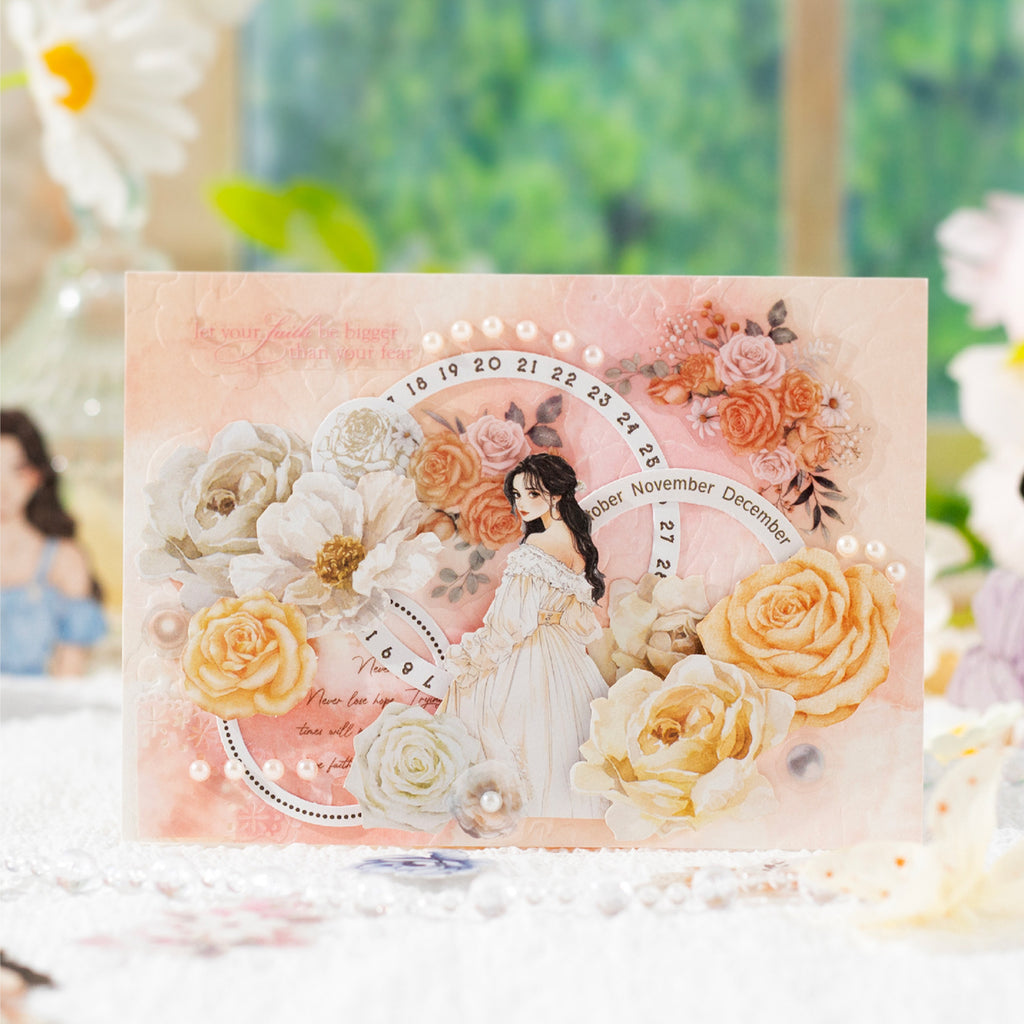 25 Pcs Flower Girl Stickers QWYMG