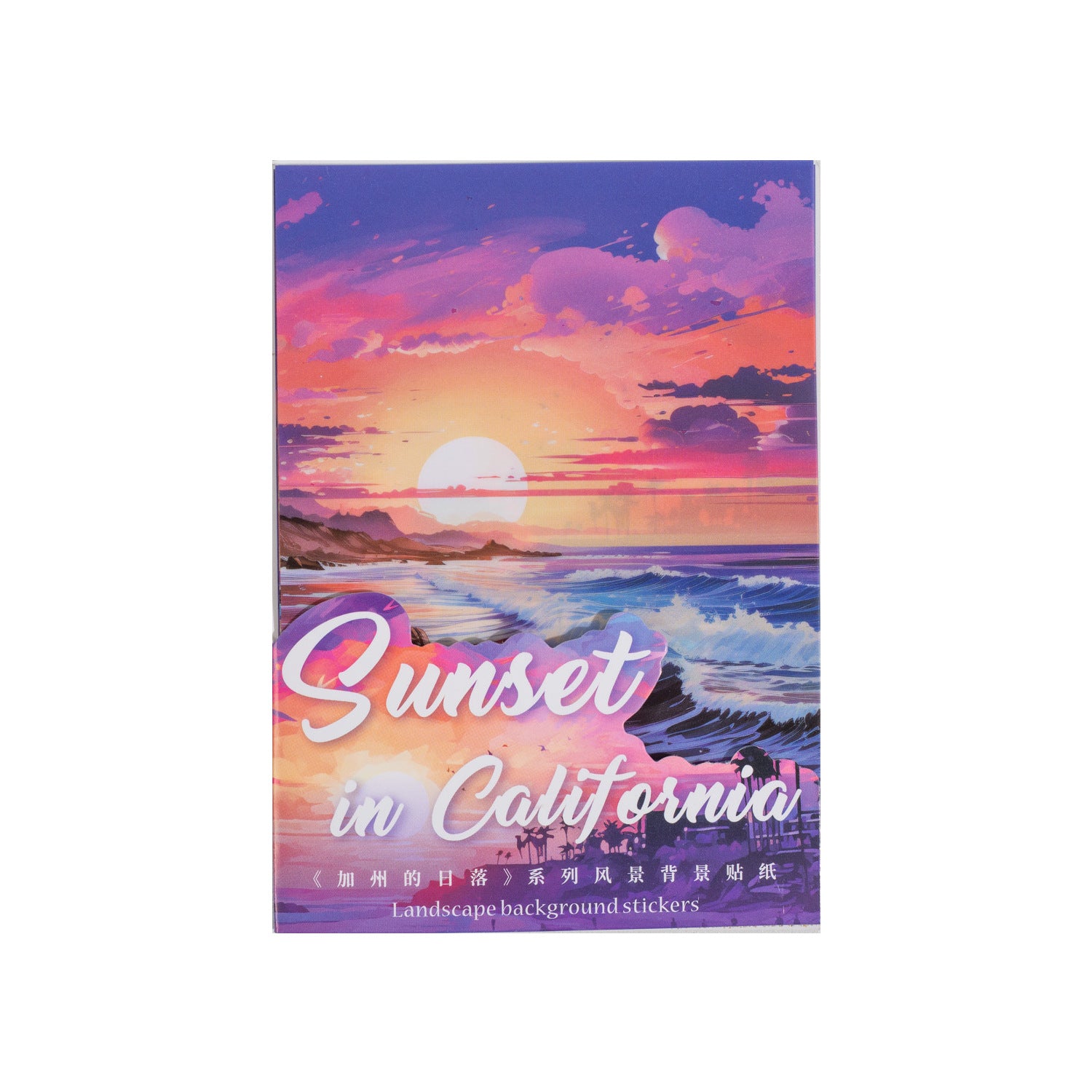10 Pcs Sunset PET Stickers KZDRL