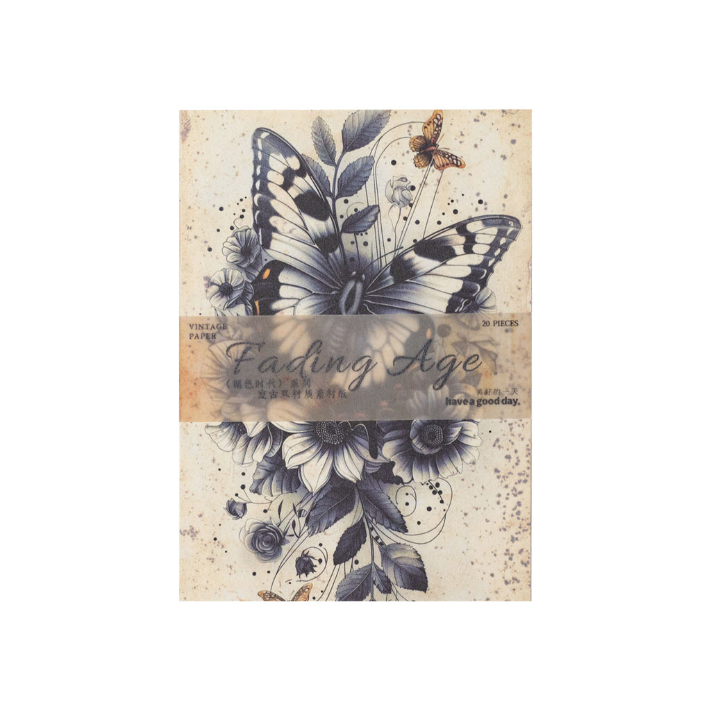 20 Pcs Fade Themd Scrapbook Paper TSSD