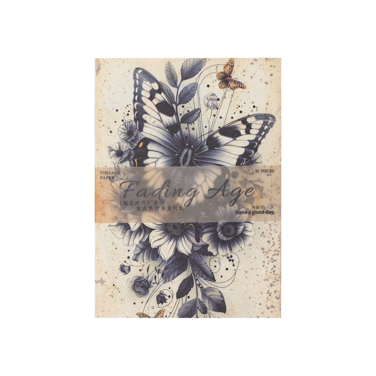 20 Pcs Fade Themd Scrapbook Paper TSSD