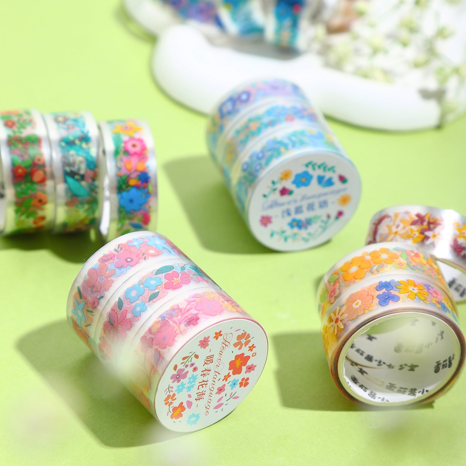 3 Rolls Flower PET Tape Set HYXS