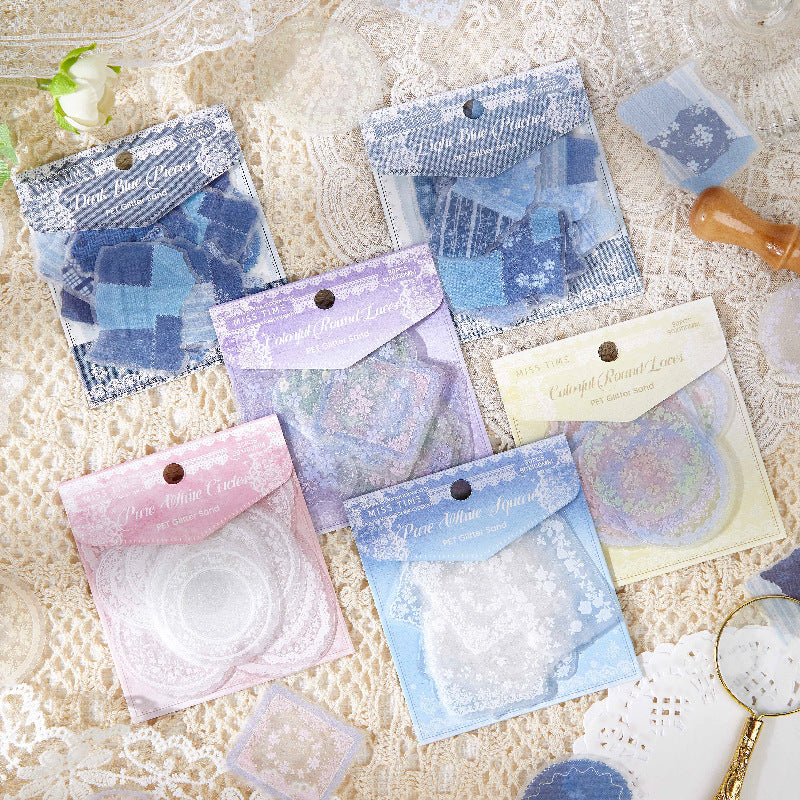 30 Pcs Aesthetic Journal PET Stickers MZXL