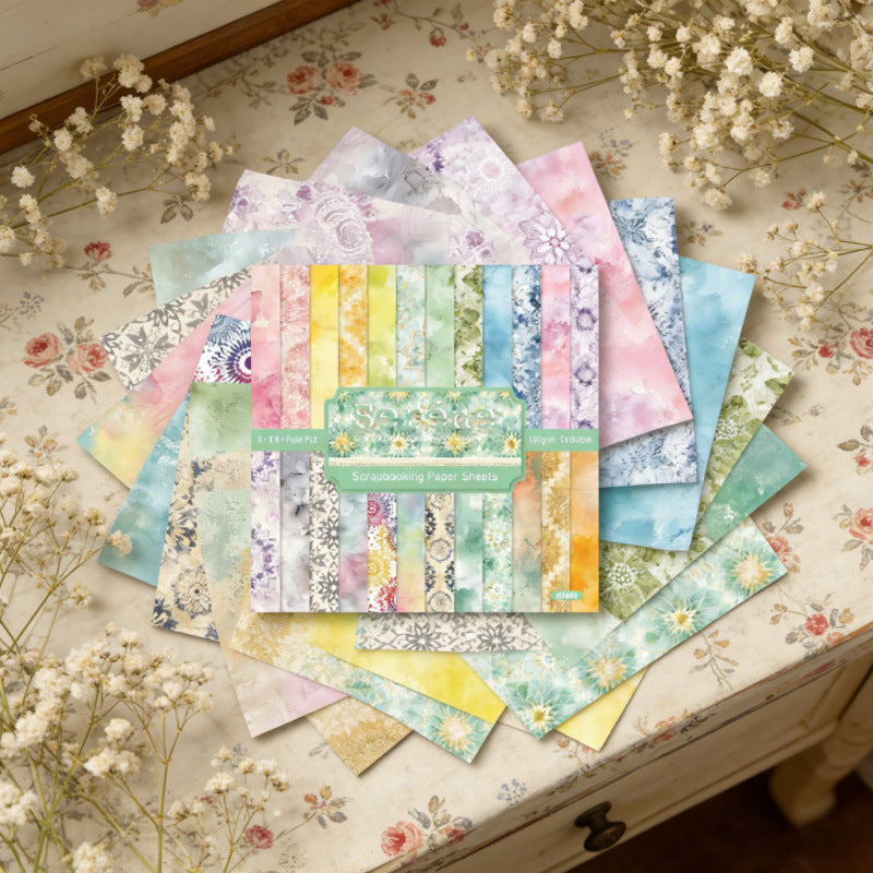 6 inch Serene Scrapbook Paper Pad SKP603