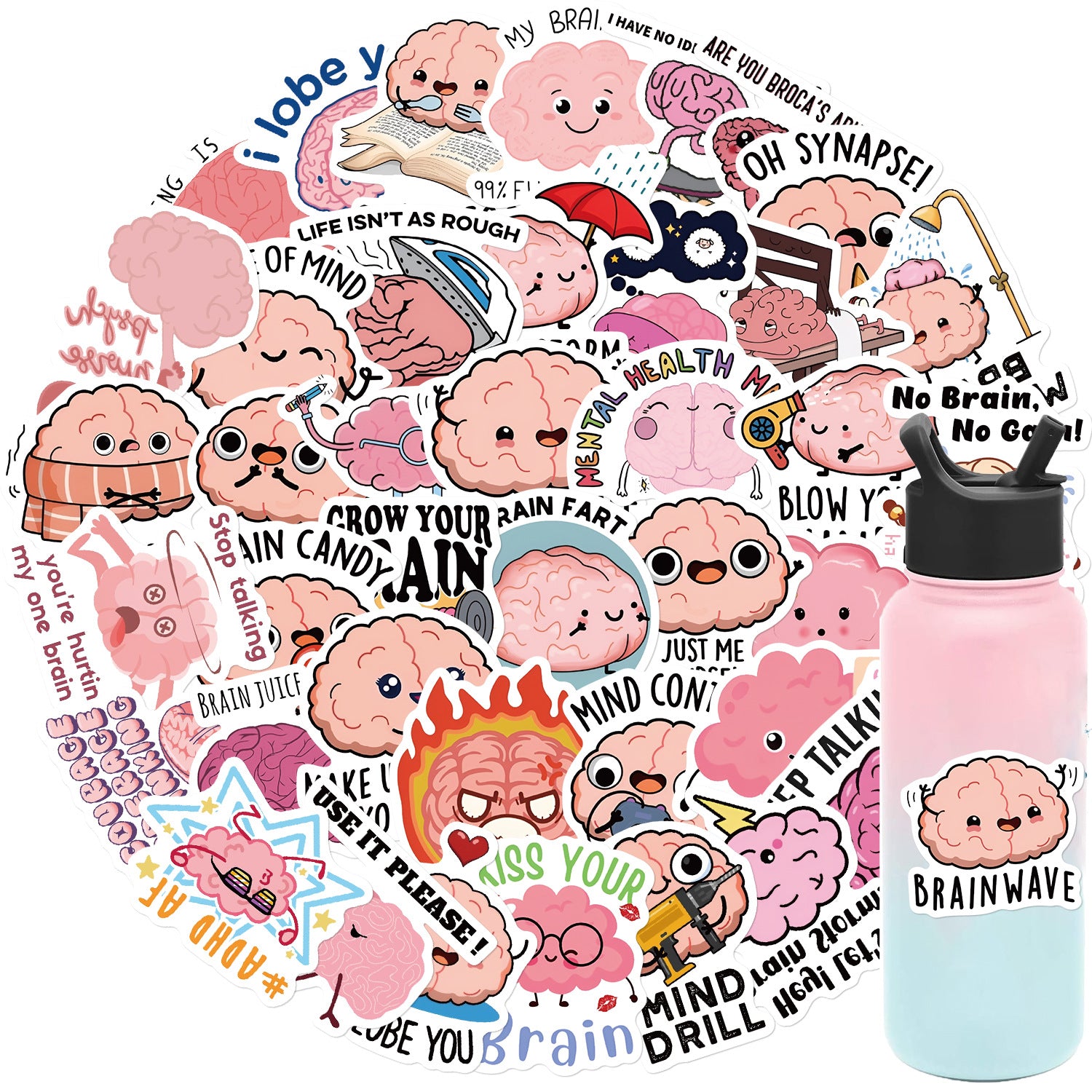 50PCS Funny Sarcastic Meme Vinyl Stickers FUN06
