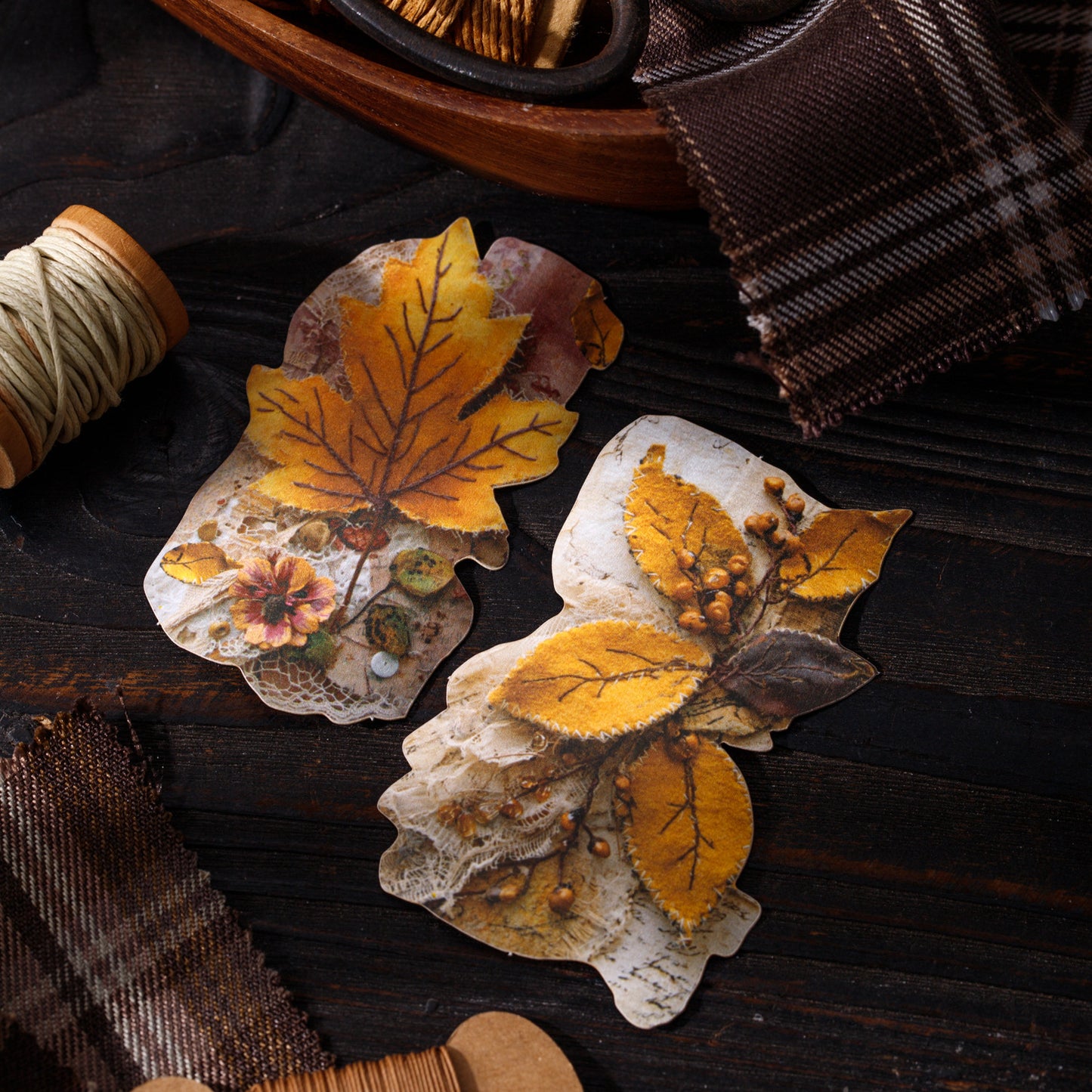 20 Pcs Vintage Junk Journal Stickers PBYS