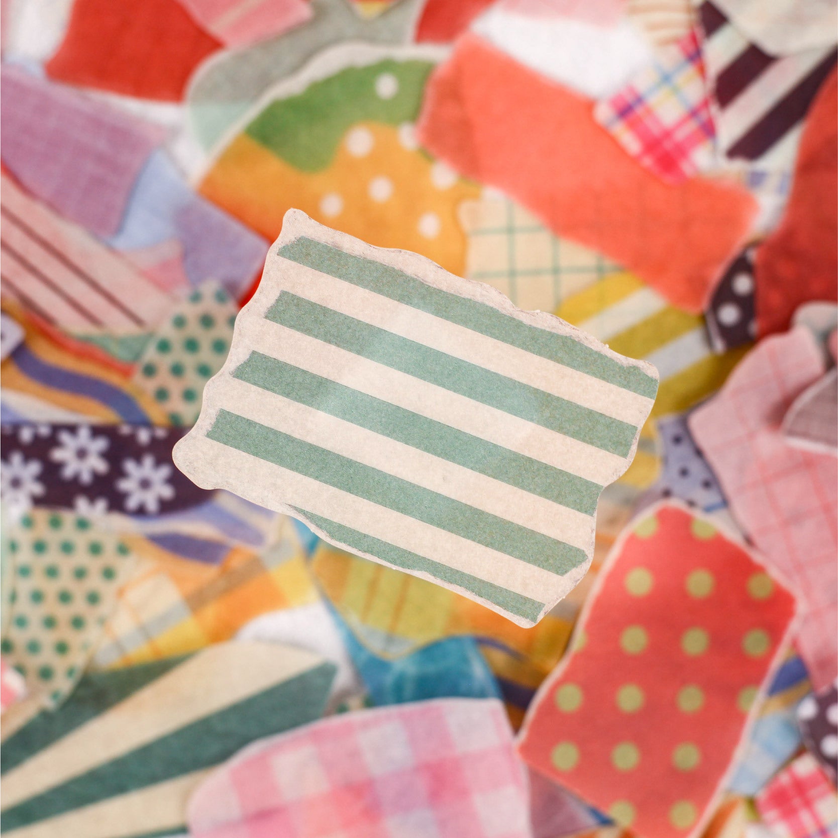 20 Pcs Torned Gird Dot Washi Stickers JIDA