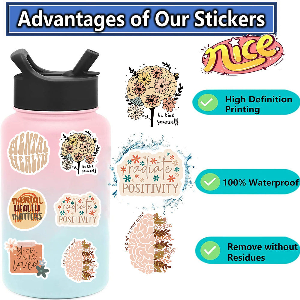 50PCS Boho Waterproof Vinyl Stickers BHO01