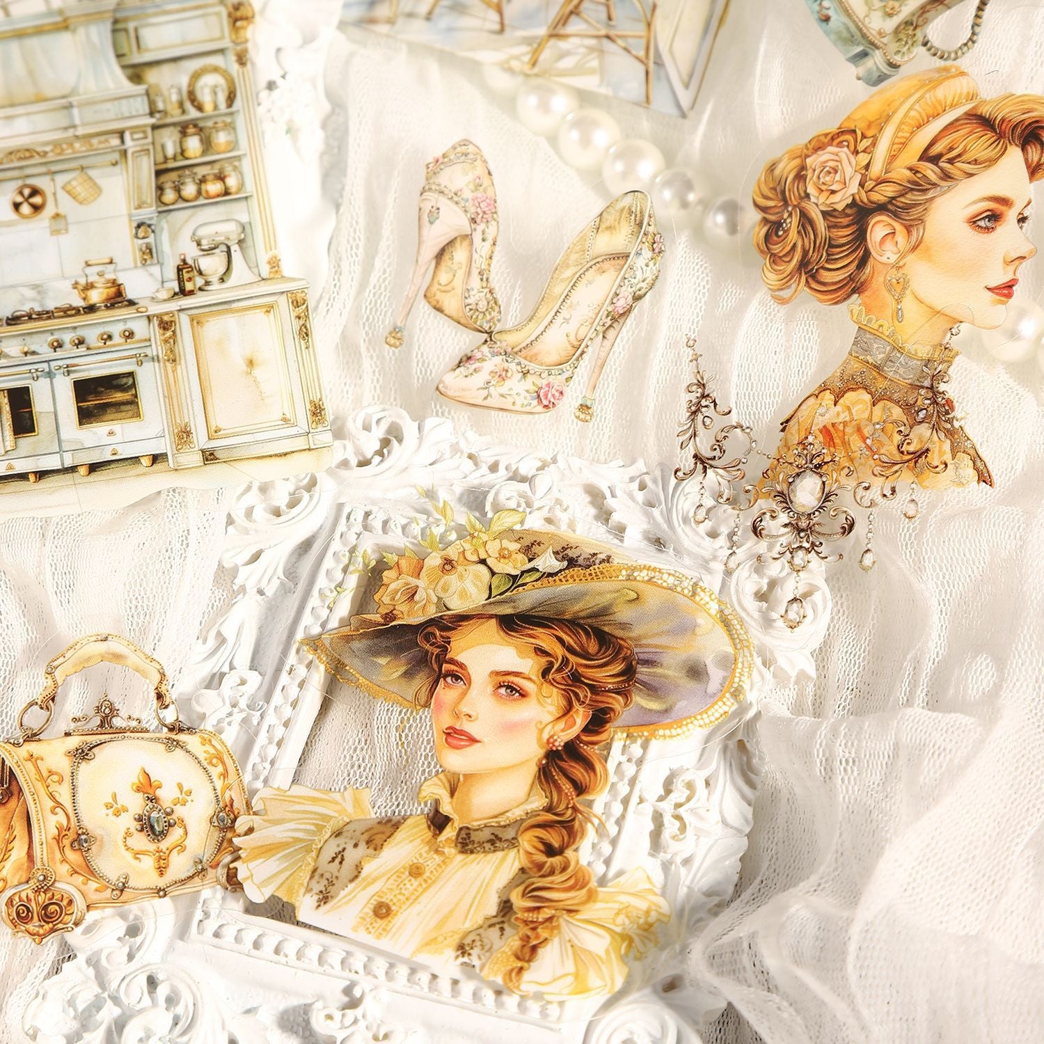 15 Pcs Vintage Scrapbook Stickers GDGZ