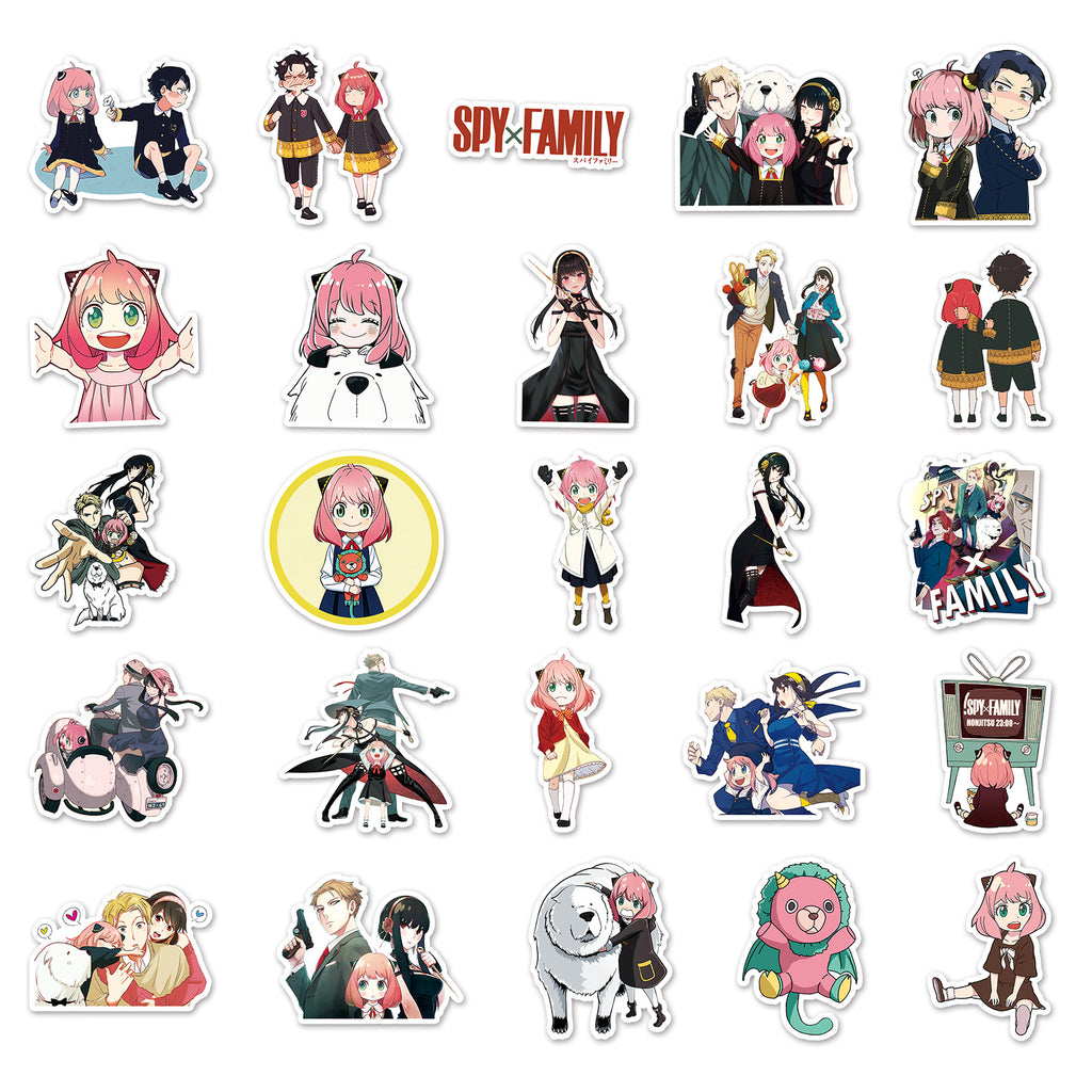 50 Pcs Vinyl Cartoon Girl Stickers GJJ584