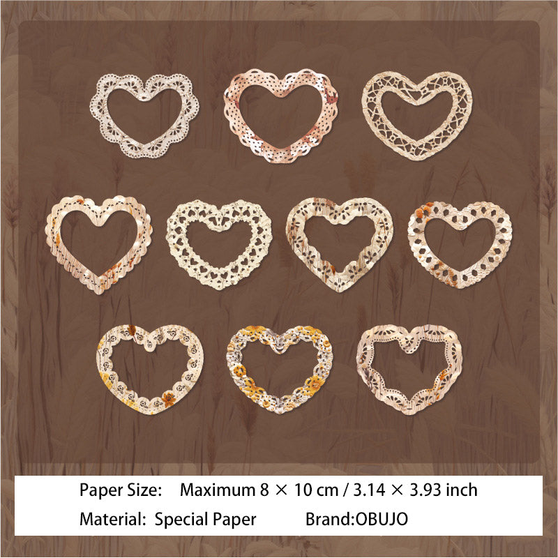 10 Pcs Hollow Cutout Frame Paper YDDY
