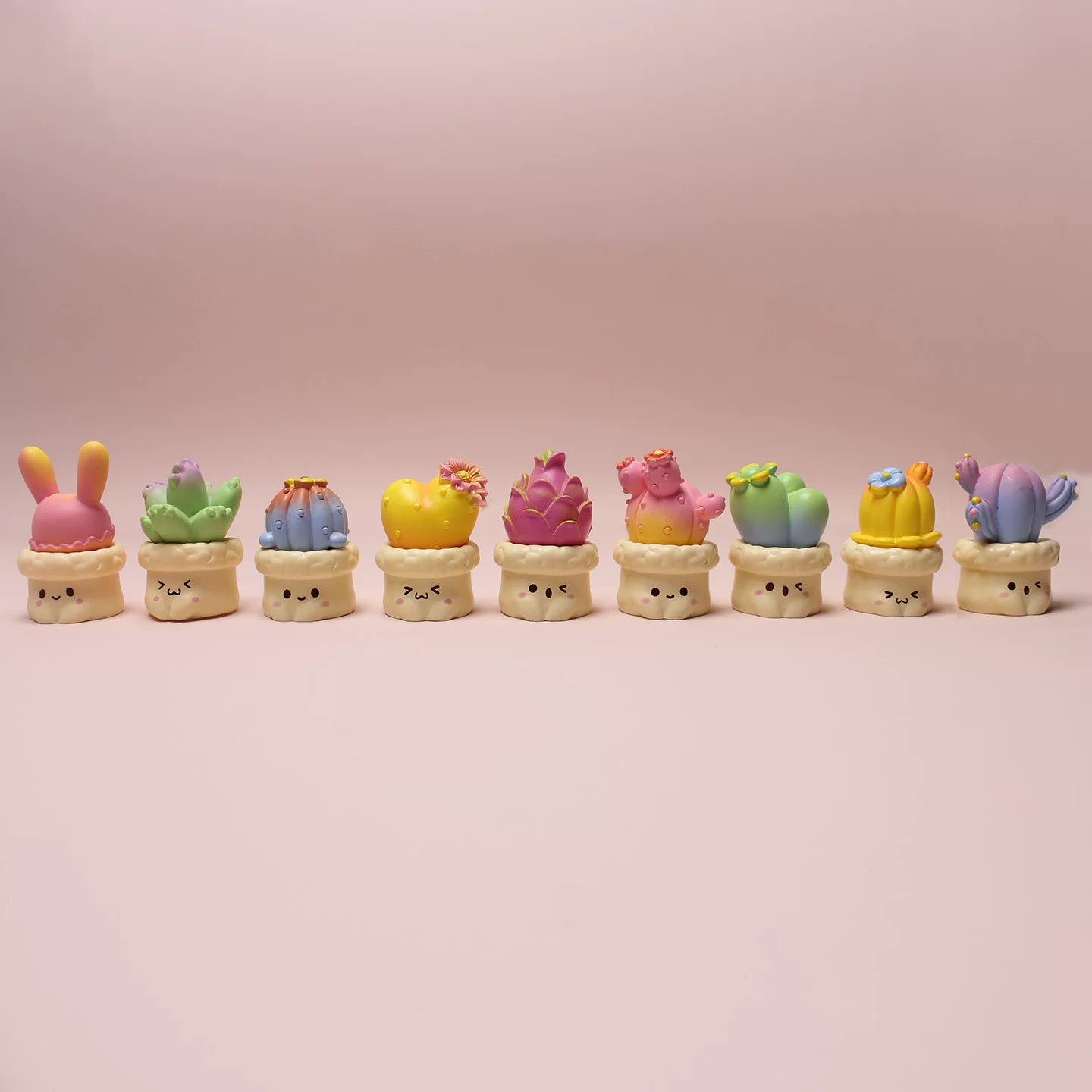 Mini Pastel Succulent Desk Buddies