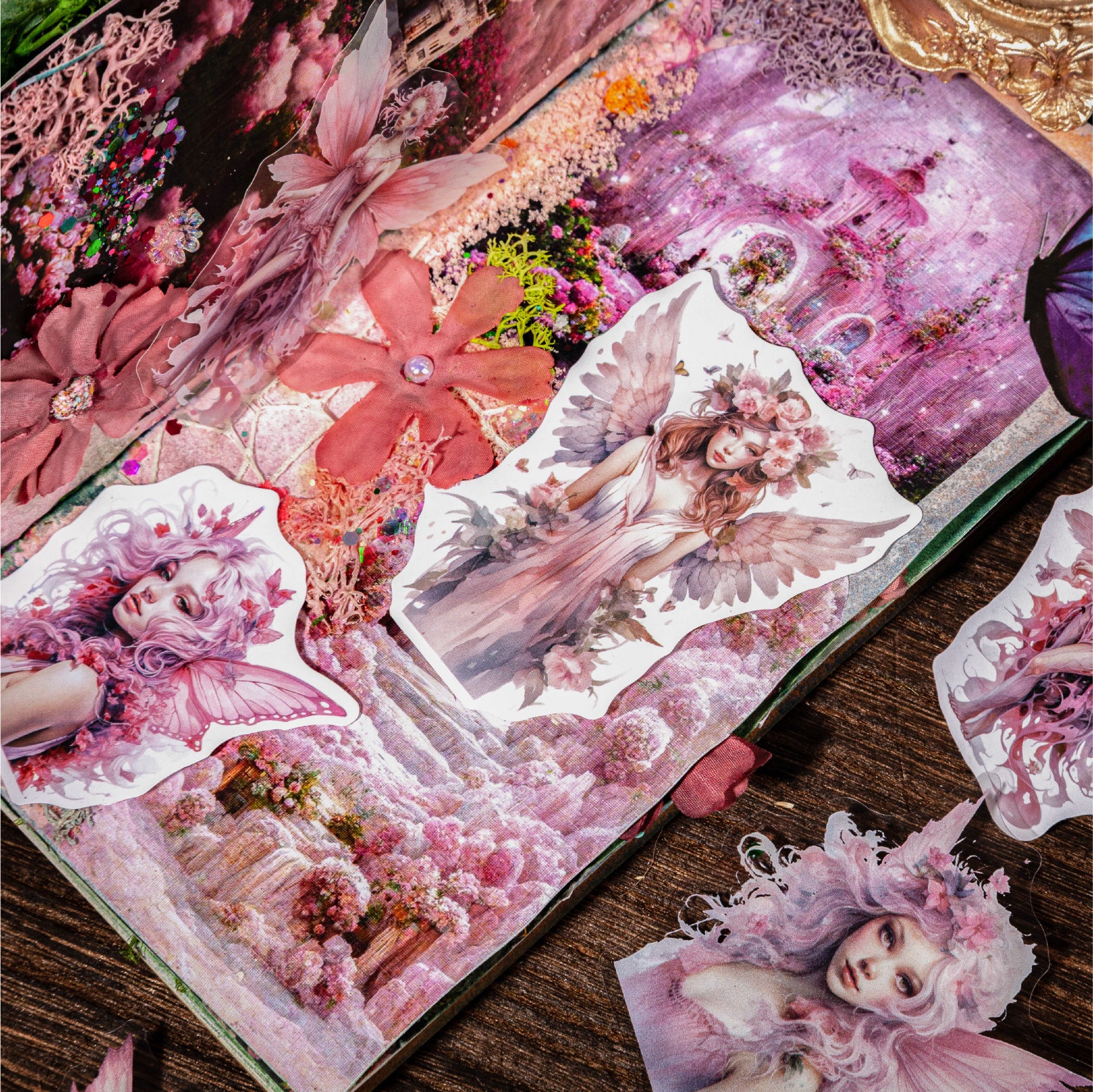 26 Pcs Fairy Forest Journal Paper and Stickers Kit JLXX