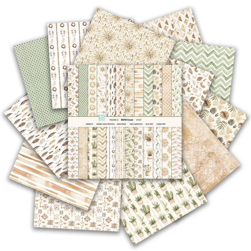12 inch Scrapbook Paper Pad JYY099
