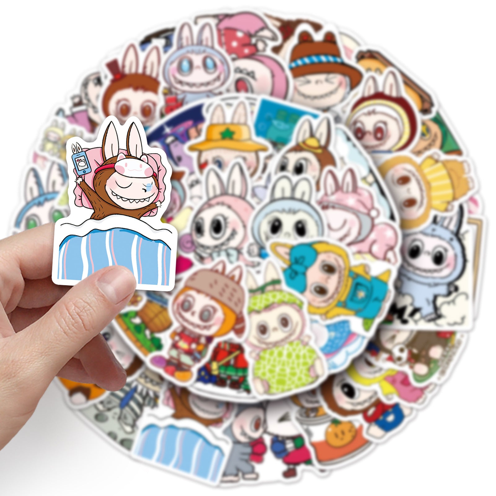 50Pcs Playful Monster Friends Vinyl Stickers LBB02