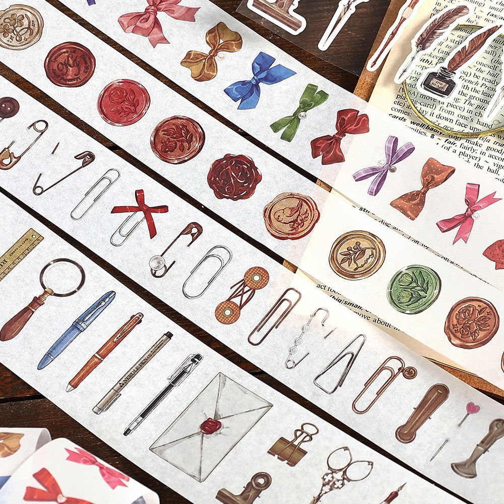 1 Roll Wax Seal Stationery Planner Sticker Tape JYGD