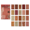 60 Pcs Crimson Manor Linen Textured Paper