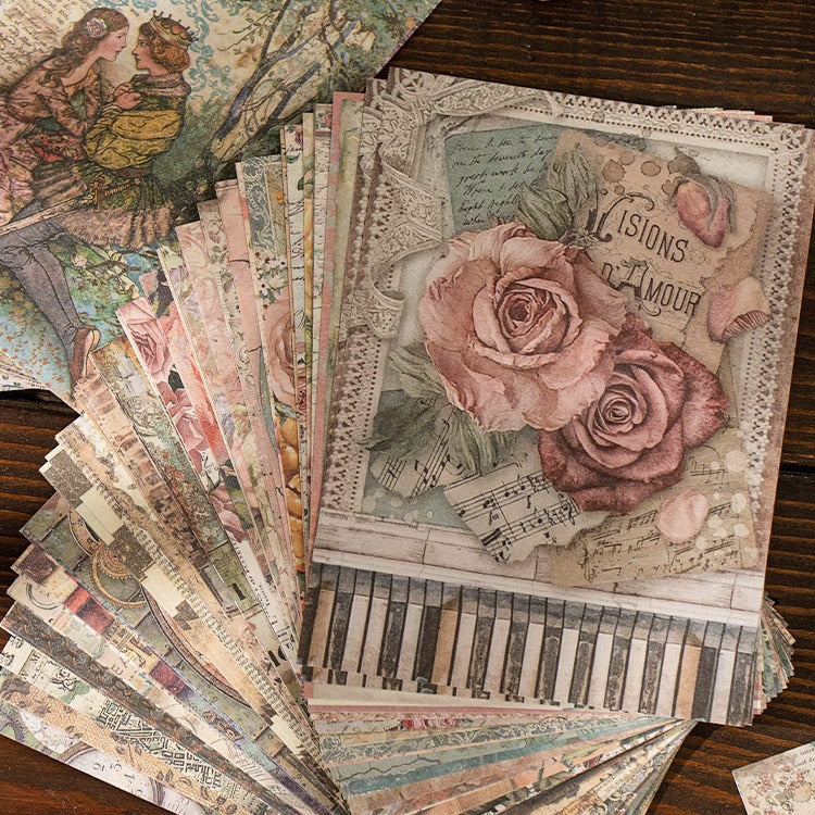 36 Pcs Vintage Scrapbook Paper DXZY