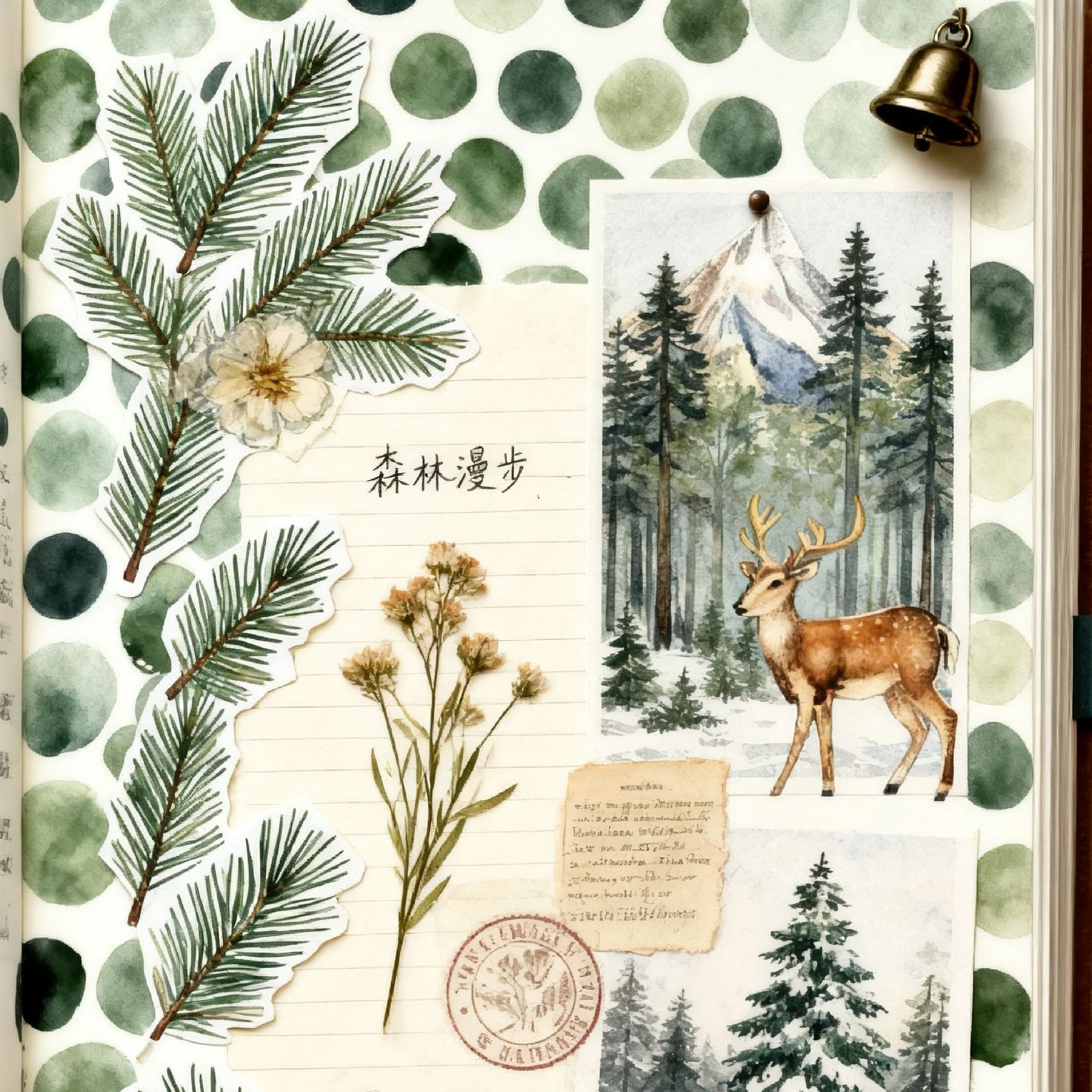 12 inch Tree Forest Scrapbook Paper Pad PAJ001