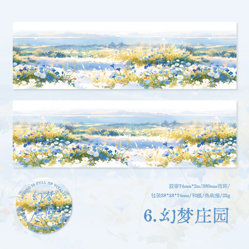 1 Roll Flower Field Washi Tape CYAR