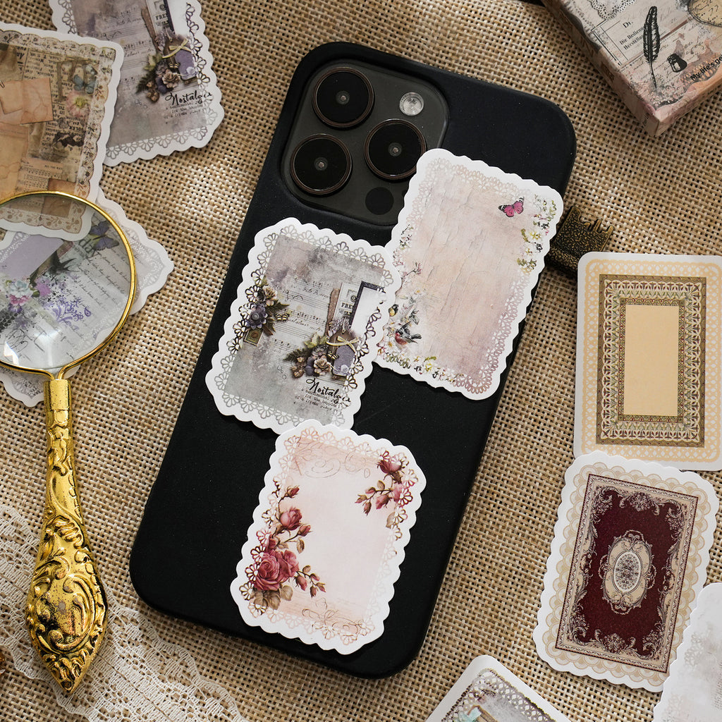 30 Pcs Vintage Collage Stickers BBZX