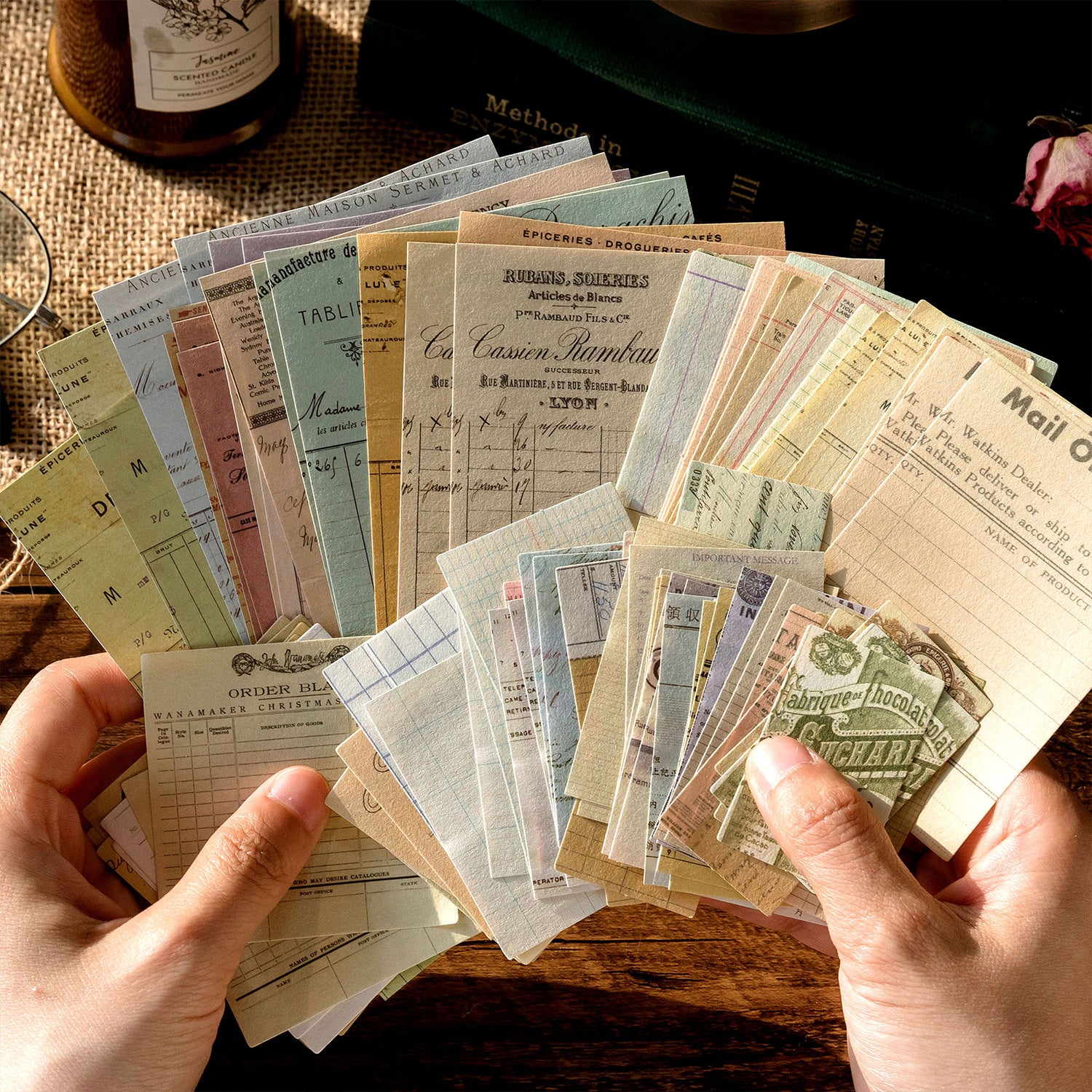 100 Pcs Vintage Ephemera Journal Paper VMP02