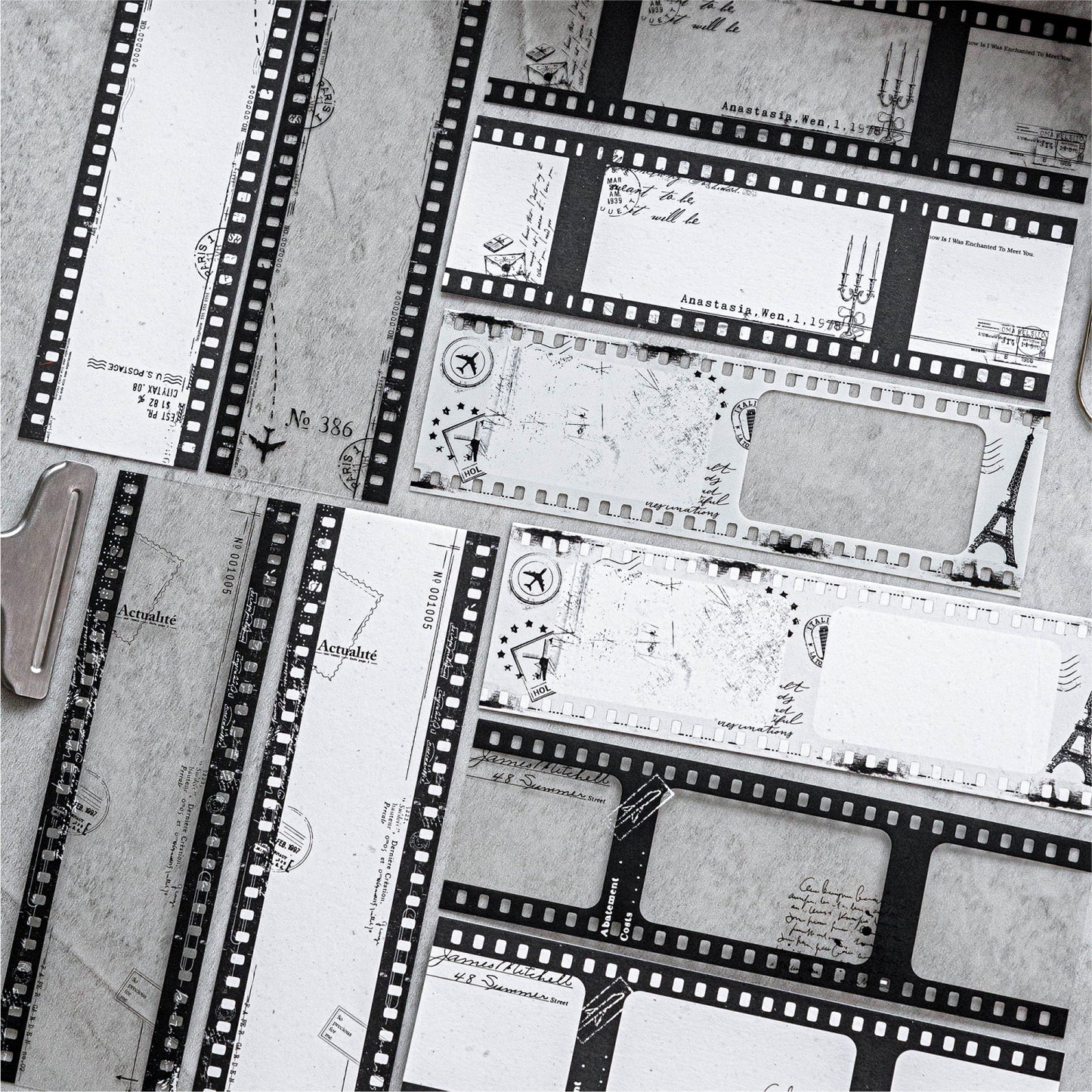 10 Pcs Movie Film PET Stickers JPBJ