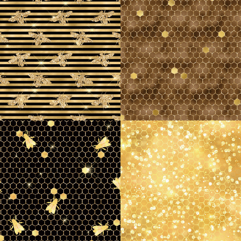 6 inch Geometric Honeycomb Scrapbook Paper Pad SKP009
