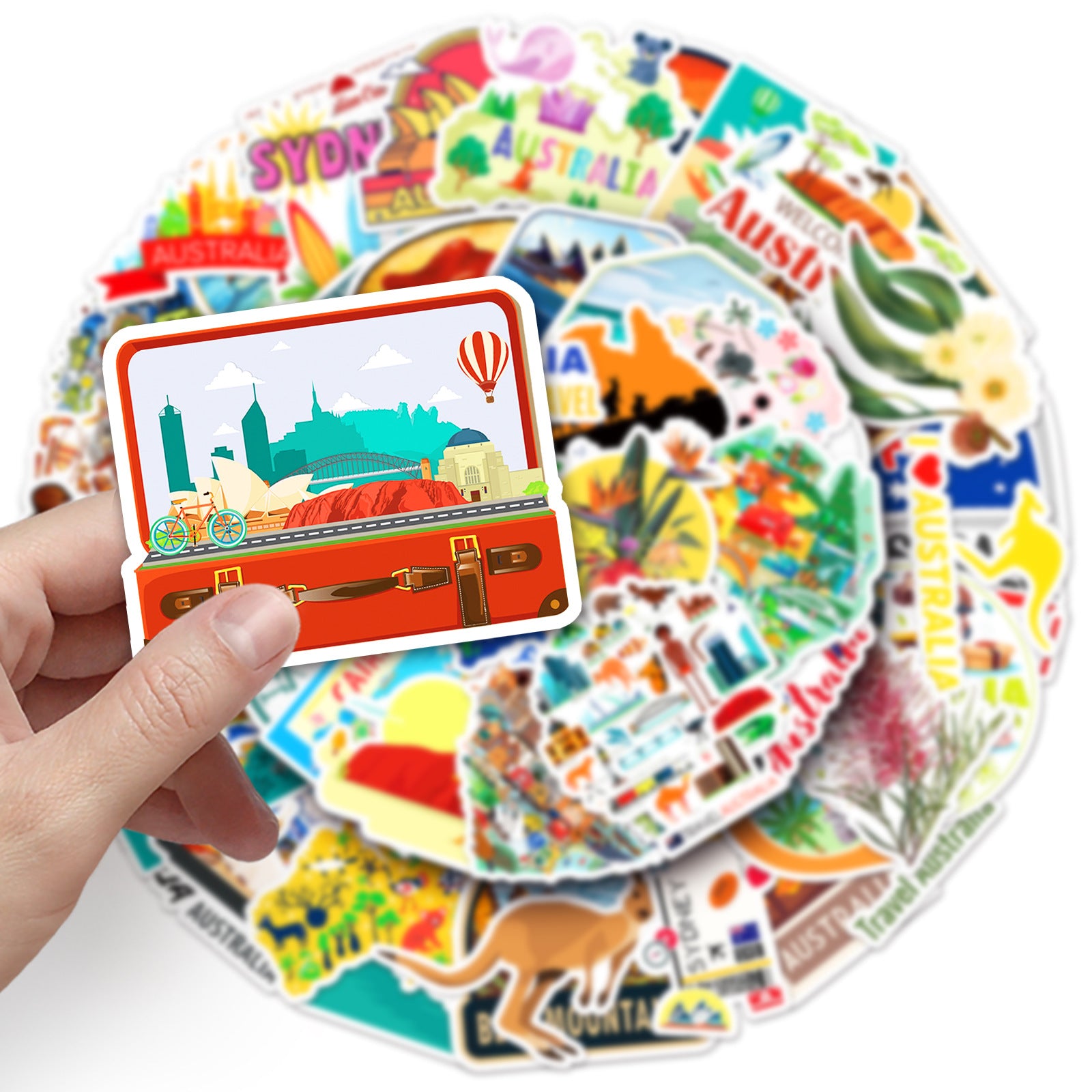 50Pcs Australia Travel Vinyl Stickers TRV11