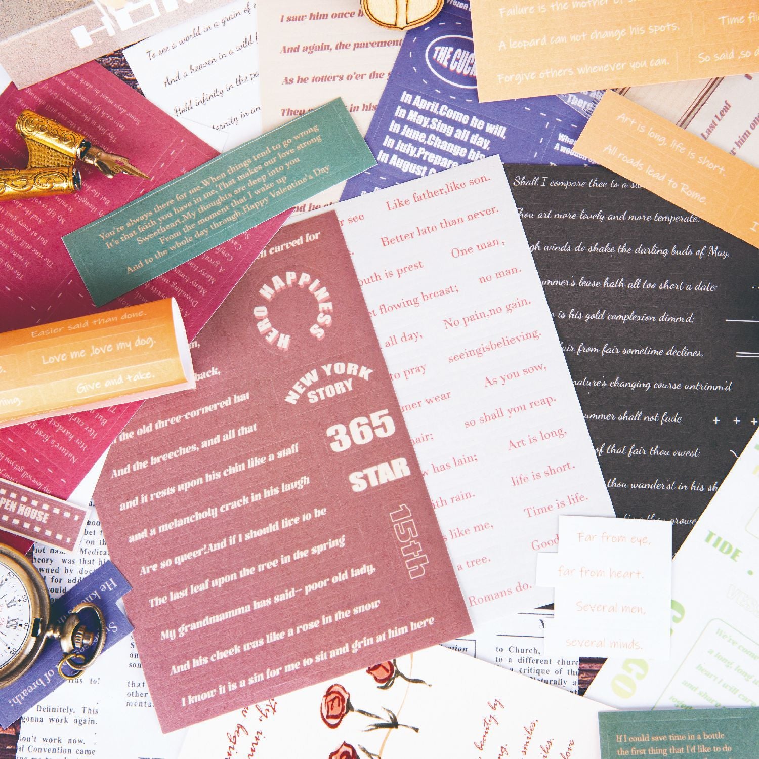 9 Sheets Famous Quotes Stickers YHSS