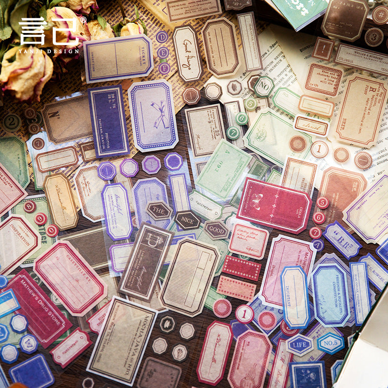 1 Pc Label Washi Stickers BQSC