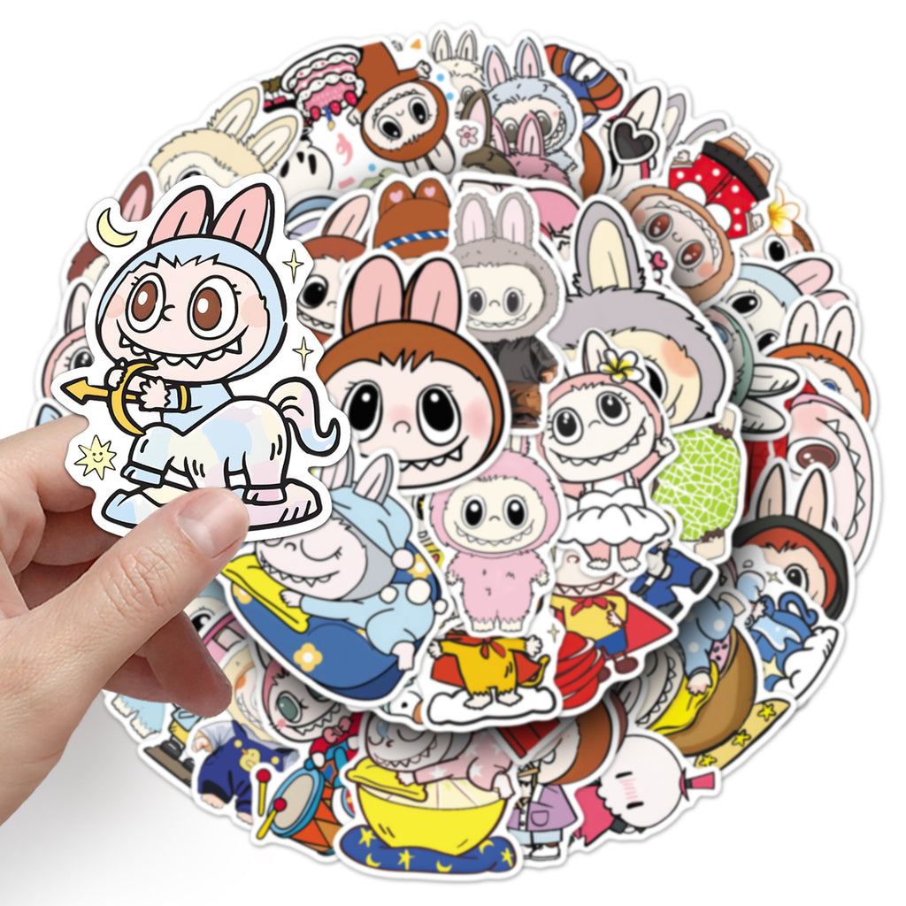 50Pcs Playful Monster Friends Vinyl Stickers LBB03