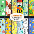 6 inch Sports Scrapbook Paper Pad PA790