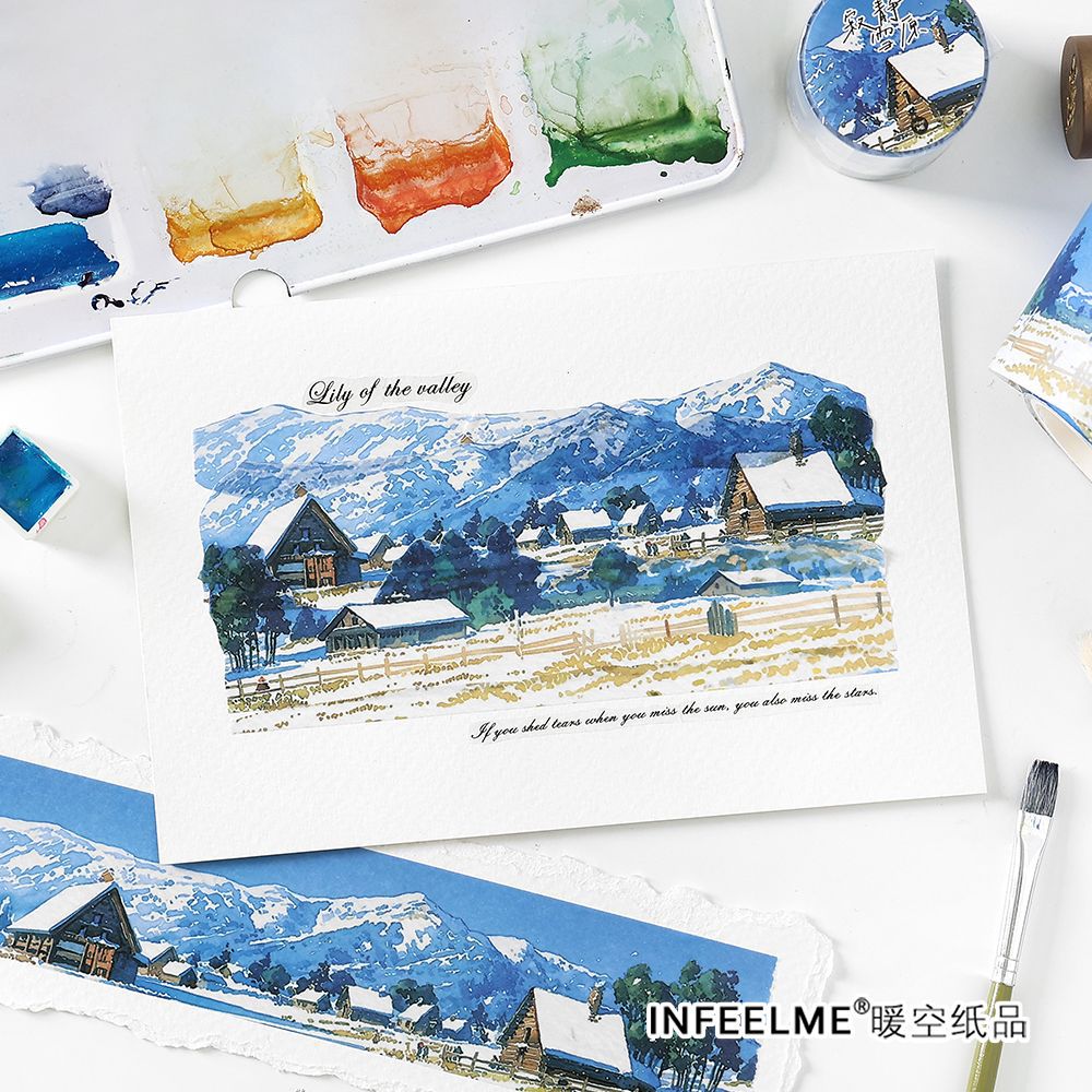 1 Roll Snow Theme Washi Tape HMJJ